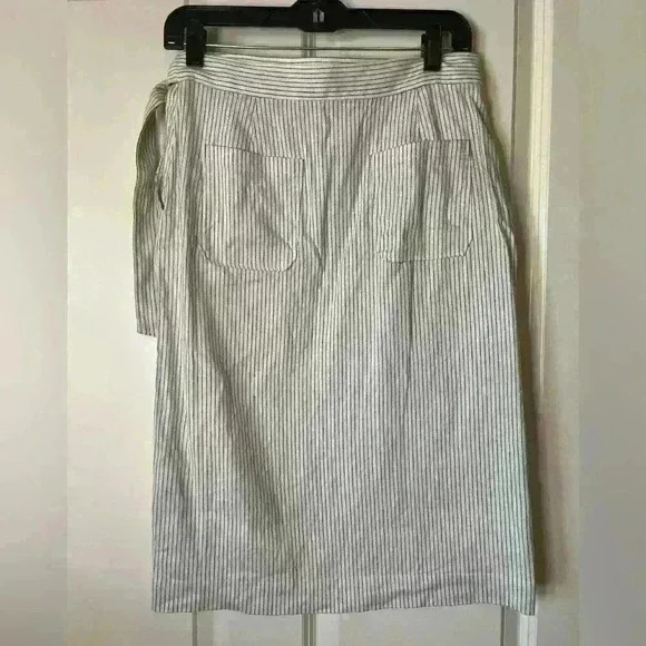 Banana Republic Cotton/Linen Wrap Skirt - Picture 9 of 12